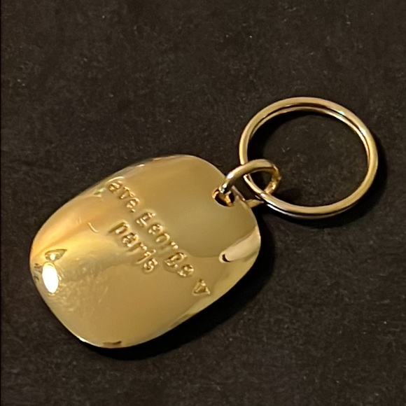 Rare Vintage Designer Givenchy Paris Logo Runway Key Tag Chain - Picture 10 of 16